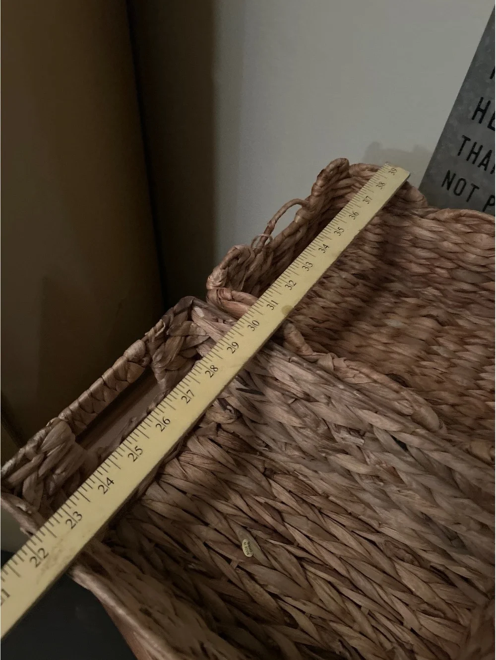 Handwoven Natural Water Hyacinth Storage Baskets Set of 2